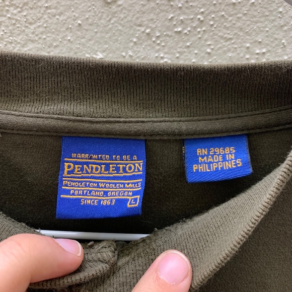 Pendleton Men's Pullover Green Large Crewneck - Picture 2 of 8